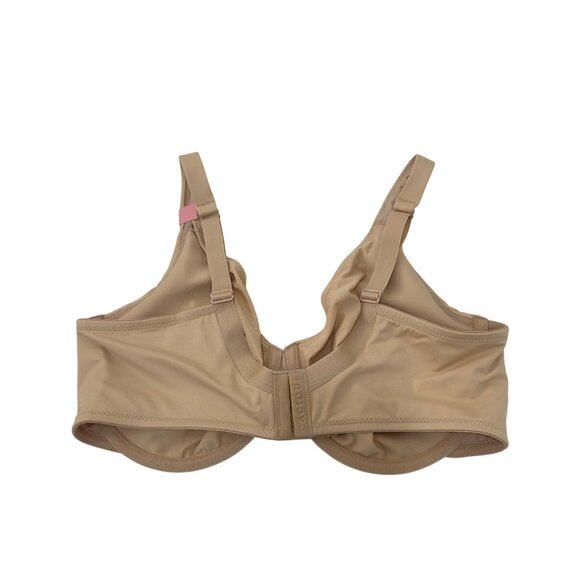 Cacique Womens Unlined Full Coverage Underwire Bra 38DDD Beige Minimizer - Picture 9 of 11